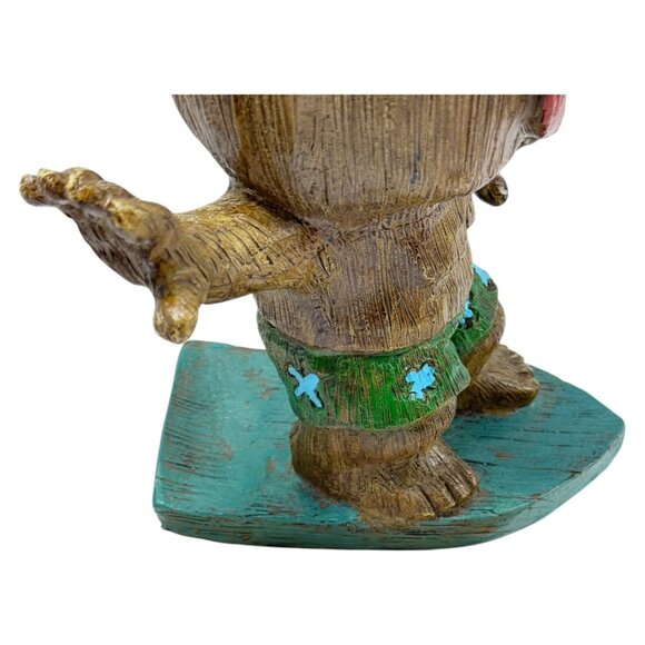 Kahuna Tik Surfer Dude Resin 15 inch Statue Perfect Tiki Bar Decor - Picture 7 of 11